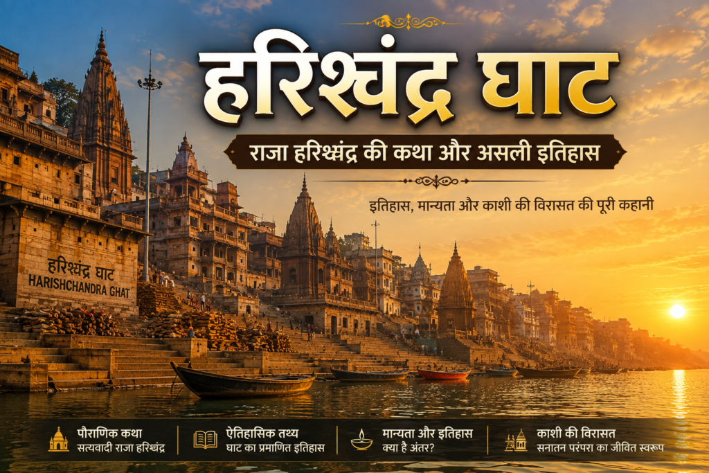 वाराणसी के हरिश्चंद्र घाट का ऐतिहासिक नदी तट